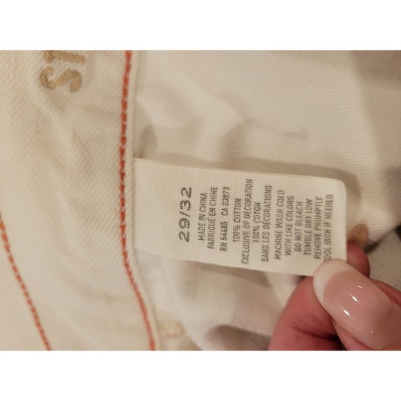 American Eagle Men's White Jeans Straight Leg 29 32 Casual - Picture 8 of 8